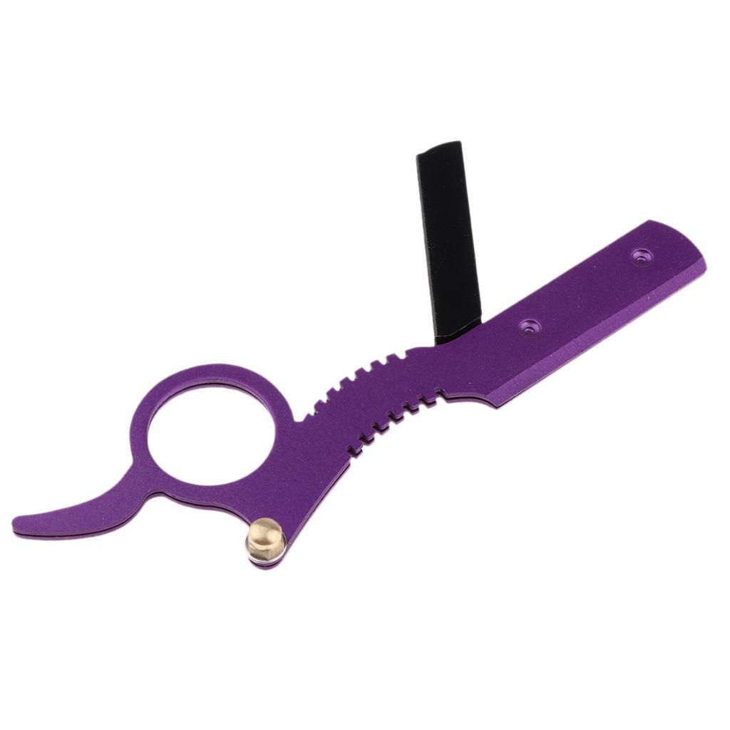 Men's Gift, Anti Slip Handle Straight Edge Razor, Fine Quality Zinc Alloy Salon Barber Razor, Folding Manual Shaver - Classic Style, Rust Resistant