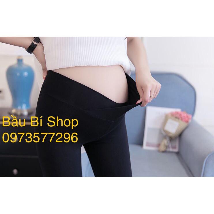 Quần legging bầu cạp chéo dài/ngố