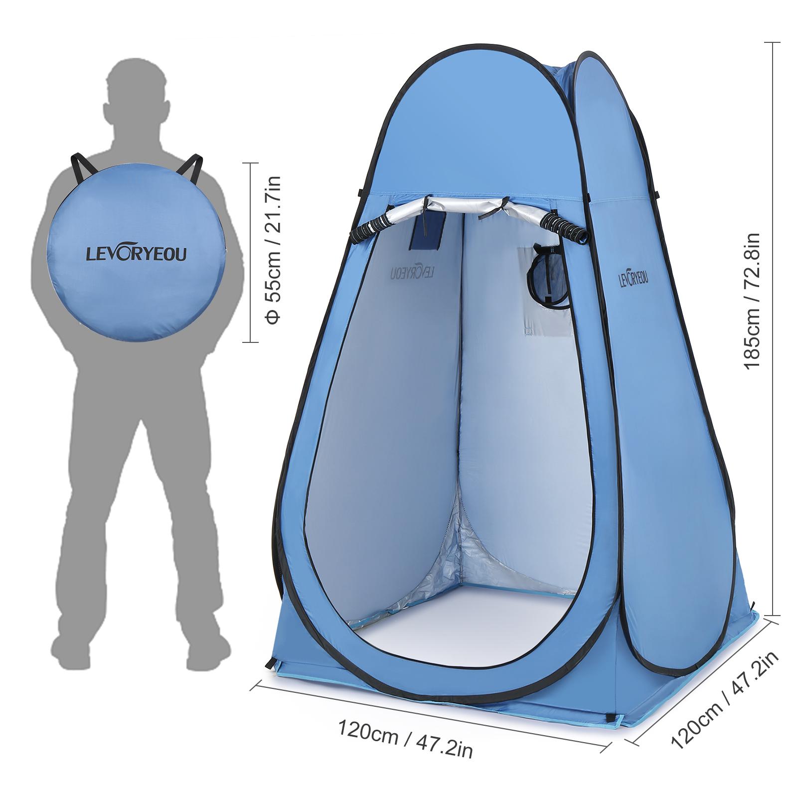 LEVORYEOU Pop Up Privacy Shelter Tent Outdoor Camping Beach Instant Shower Toilet Changing Tent Sun Rain Shelter