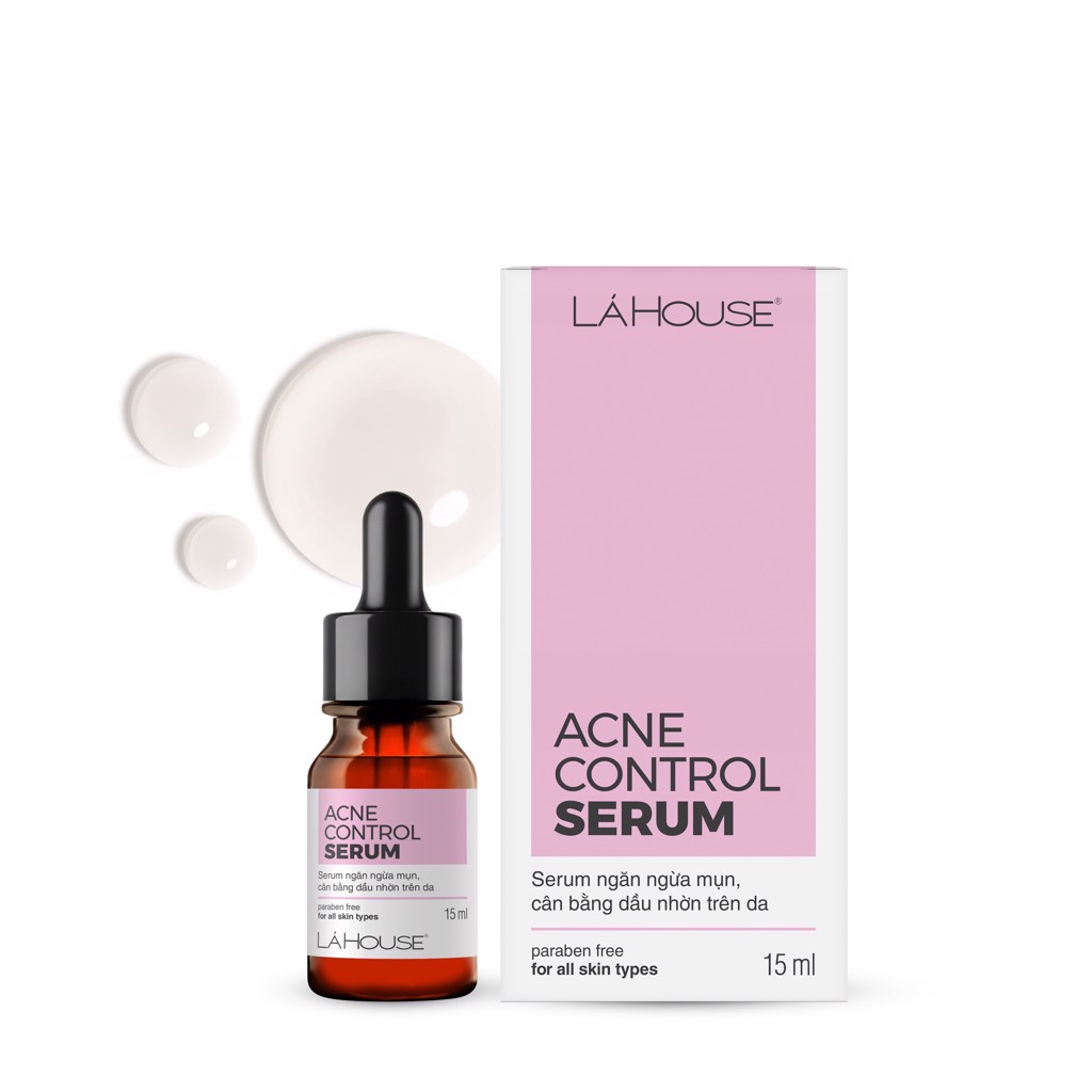 Serum ngăn ngừa mụn,giảm nhờn, giảm mụn Lá House Acne Control 15ml/30ml