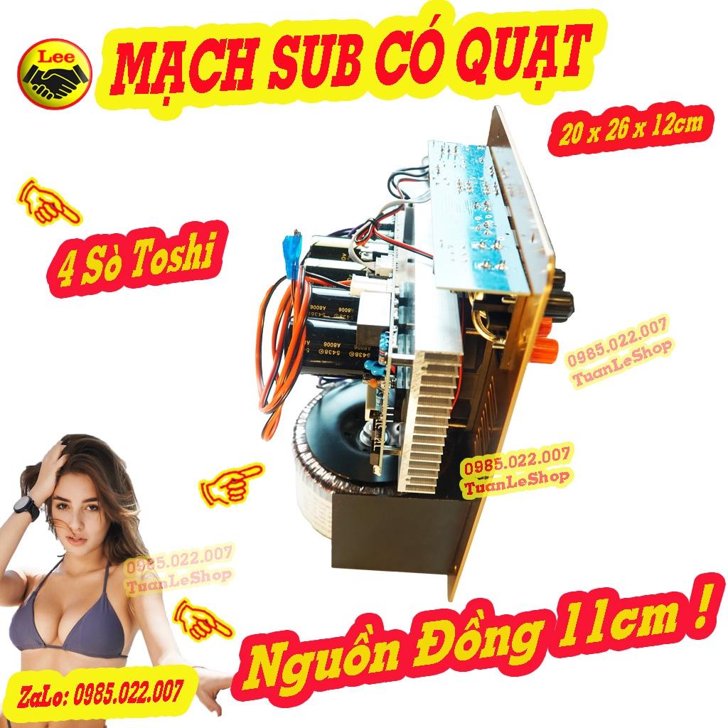 MẠCH SIÊU TRẦM CÔNG SUẤT LỚN, MẠCH SUB 4 SÒ NGUỒN ĐỒNG XUYẾN KÍCH THƯỚC 20x26cm – MẠCH SUP BASS 30, BASS 40