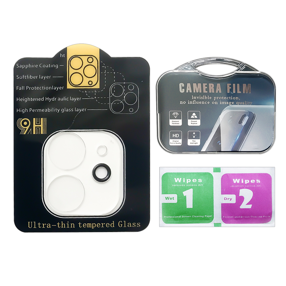 Kính Cường Lực Camera Cho IPhone 11, 11Pro, 11ProMax Loại A (Full Box) - DT066