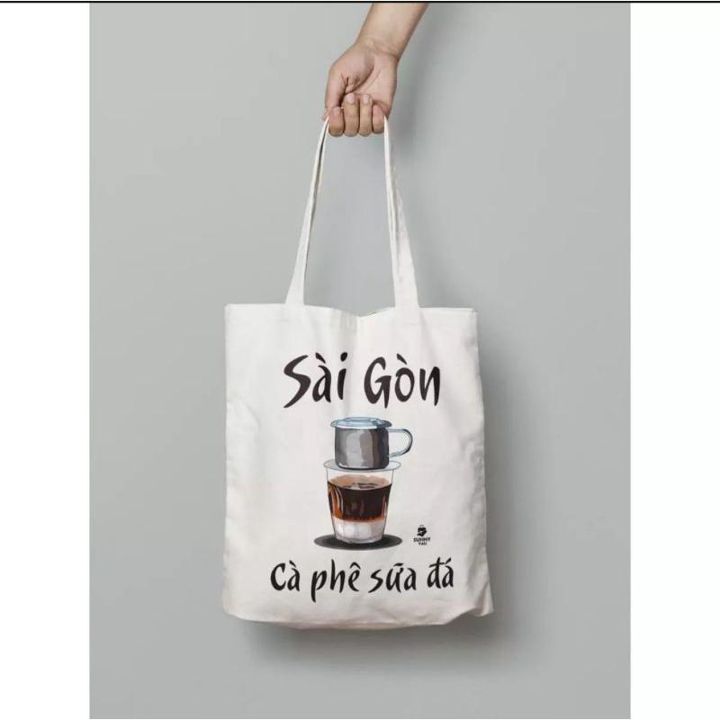 Túi tote vải canvas in hình độc đáo