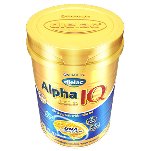 Sữa Bột Vinamilk Dielac Alpha Gold IQ Step 2 Hộp Thiếc (400g)