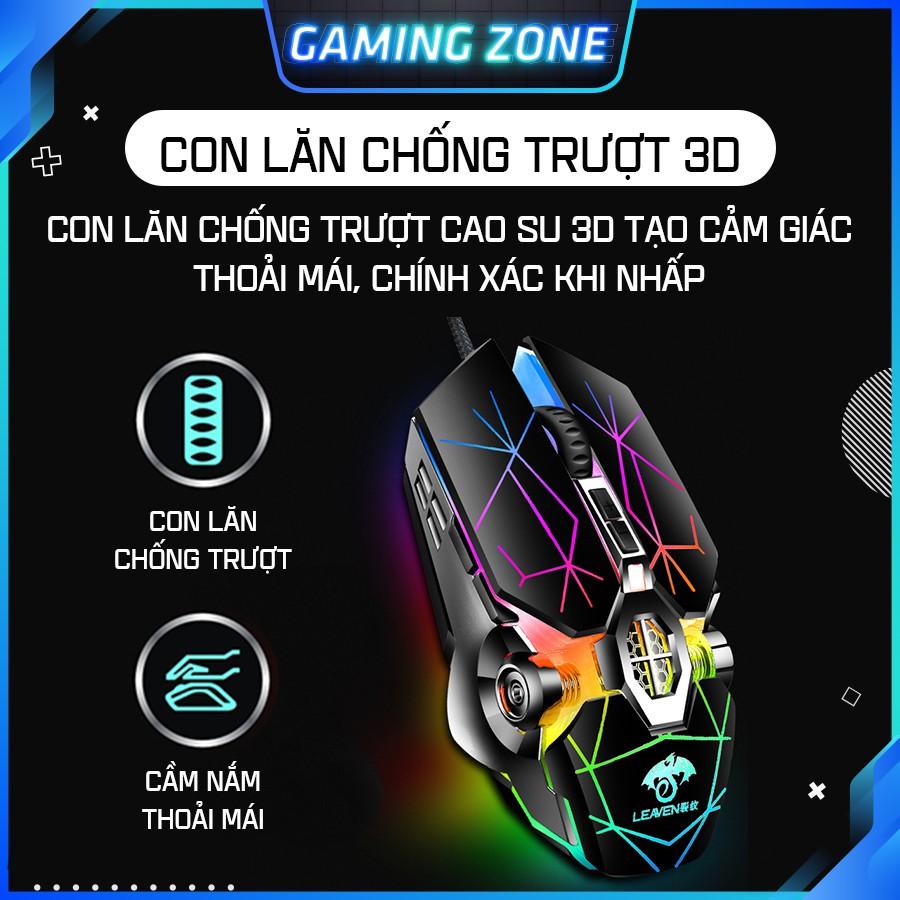 Chuột chơi game có dây S30 PRO LED RGB 7 màu cực đẹp, dây siêu bền, phần mềm chỉnh DPI