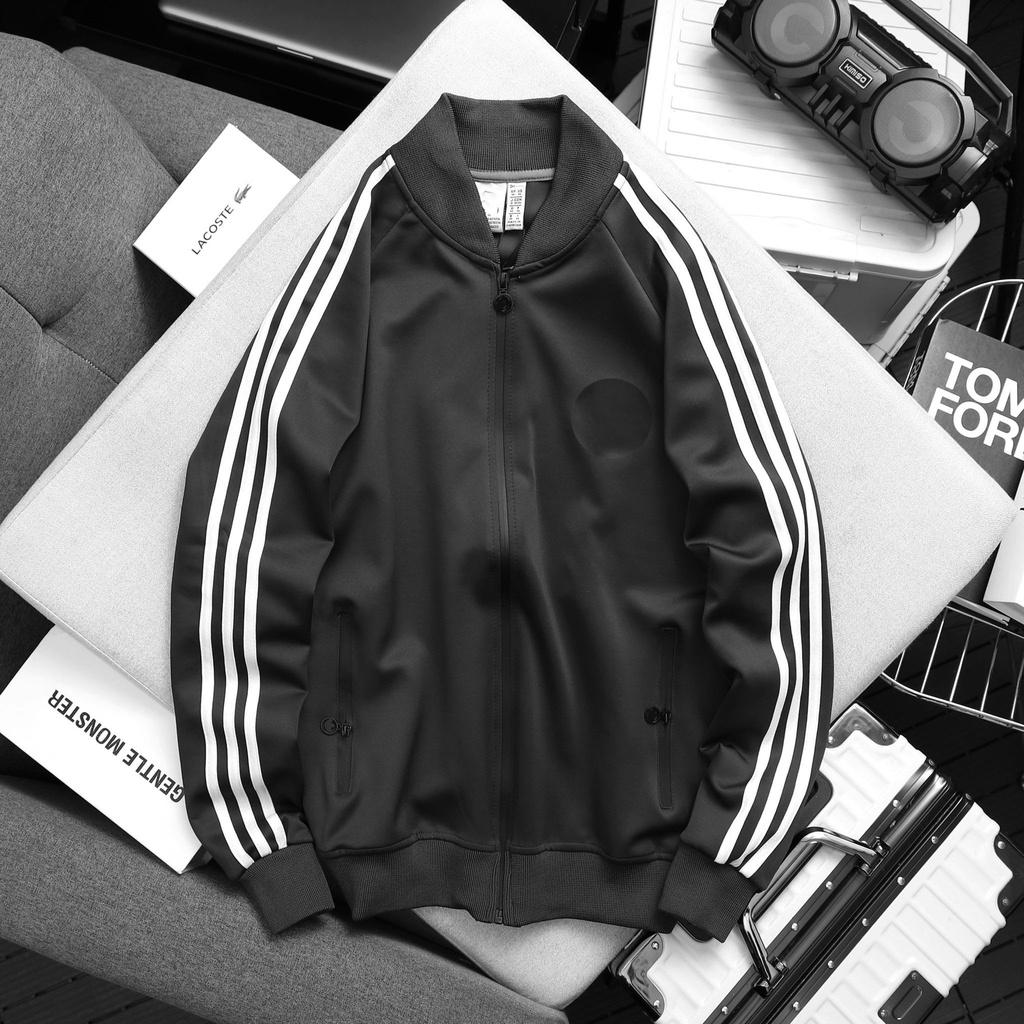 Áo khoác bomber thể thao nam thời trang cao cấp màu xanh đen DK7