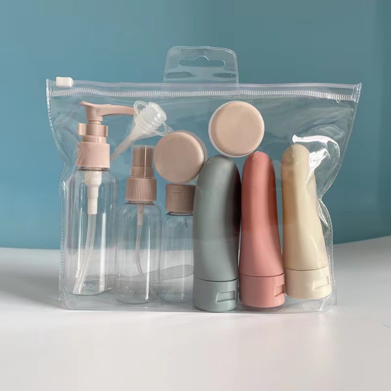 Bộ 11 Lọ Chiết Mỹ Phẩm Du Lịch Tiện Dụng Kèm Túi Đựng 11 Món- Chọn màu-Combo 11 Món Chai Chiết Du Lịch Cao Cấp – Silicone Mềm, Đa Dụng, Chuẩn Mang Lên Máy Bay