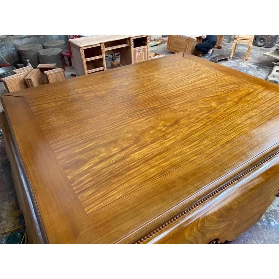 Sập Chân Quỳ gỗ Cẩm Vàng 180cm x 220cm