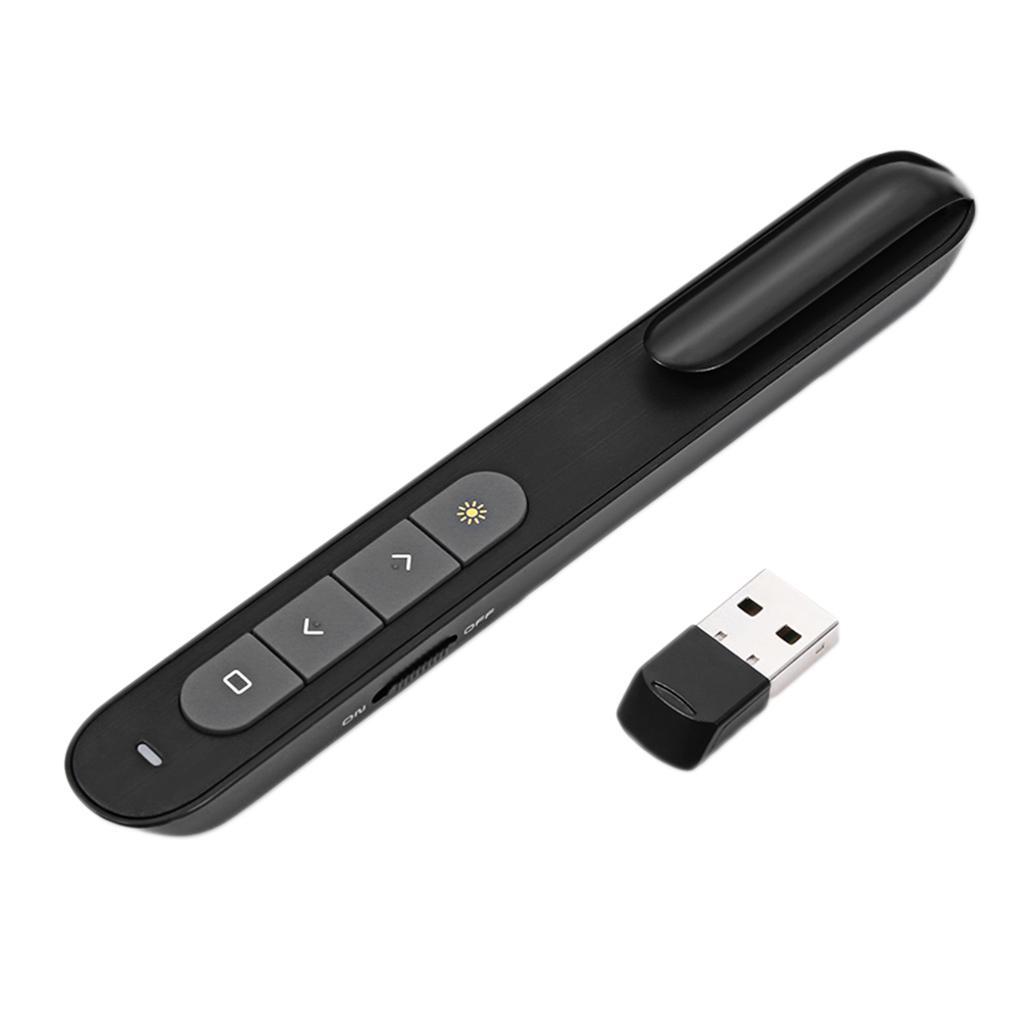 2xWireless Presenter Pen 2.4GHz USB RF Handheld Remote Control Pointer Pen