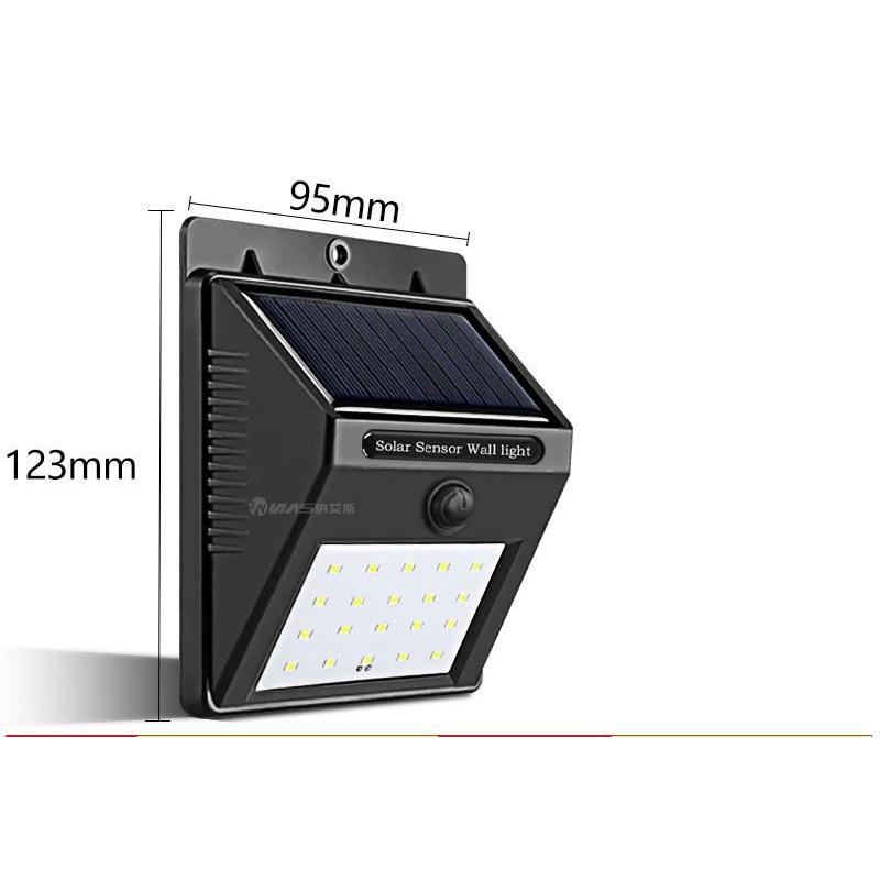 Đèn cảm biến hồng ngoại năng lượng mặt trời Solar Motion Sensor Light lắt đặt vị trí cửa ra vào