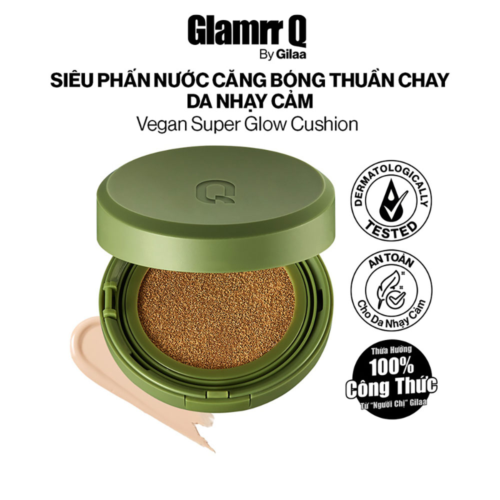 Phấn Nước Glamrr Q Vegan Super Glow Cushion 15g
