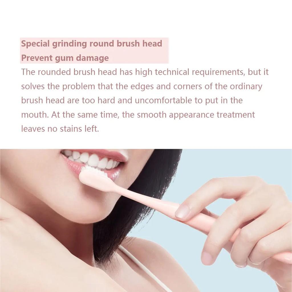 Xiaomi Mijia Bàn Chải Đánh Răng Sợi Siêu Mềm Mịn Giúp Làm Sạch Nướu Sâu