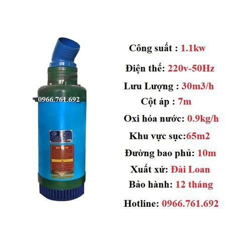 máy sục khí tạo oxy cho ao hồ