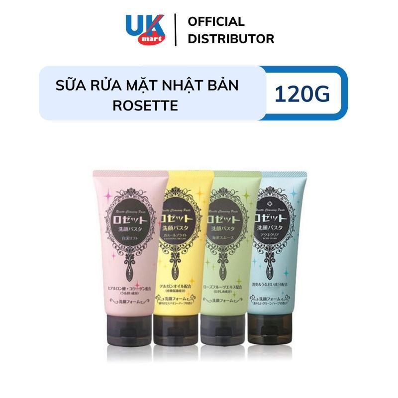 Sữa Rửa Mặt Rosette Nhật Bản Chính Hãng 120g Thu Nhỏ Lỗ Chân Lông Chống Lão Hóa Làm Sáng Da Dành Cho Da Mụn