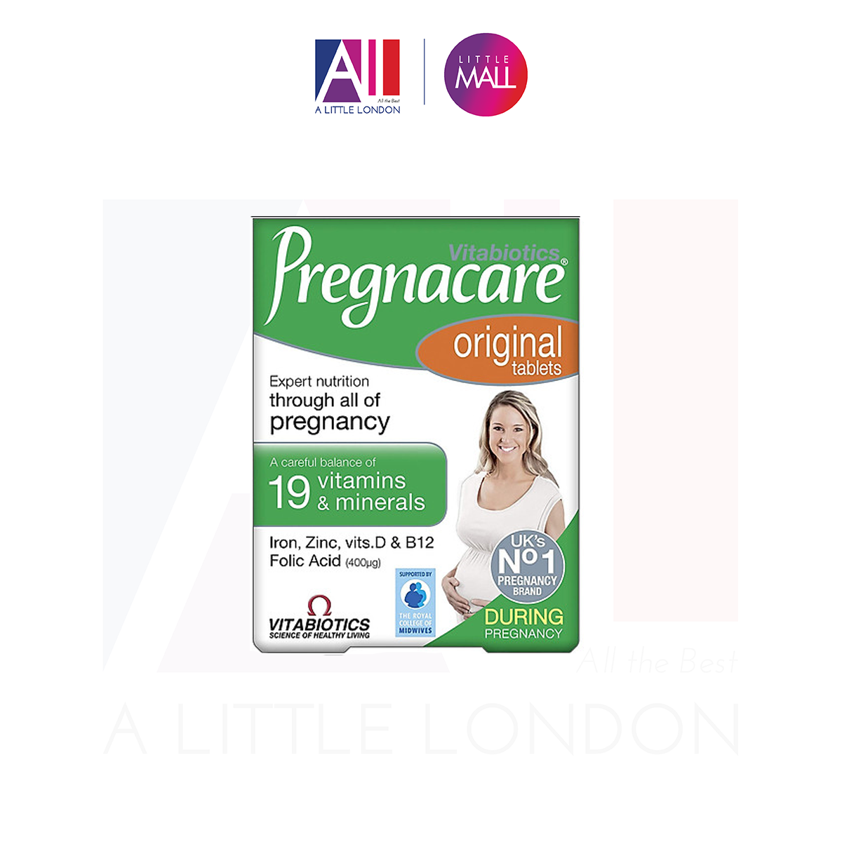 Bổ sung Vitamin khi mang thai Vitabiotics Pregnacare Original - 30 viên