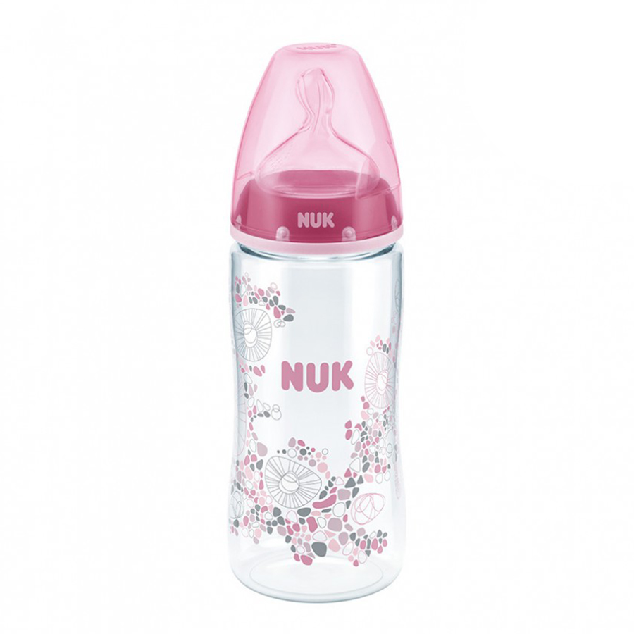 Bình Sữa NUK Nhựa PA (300ml) Núm Ti Silicone S2 (Size M) NU21474