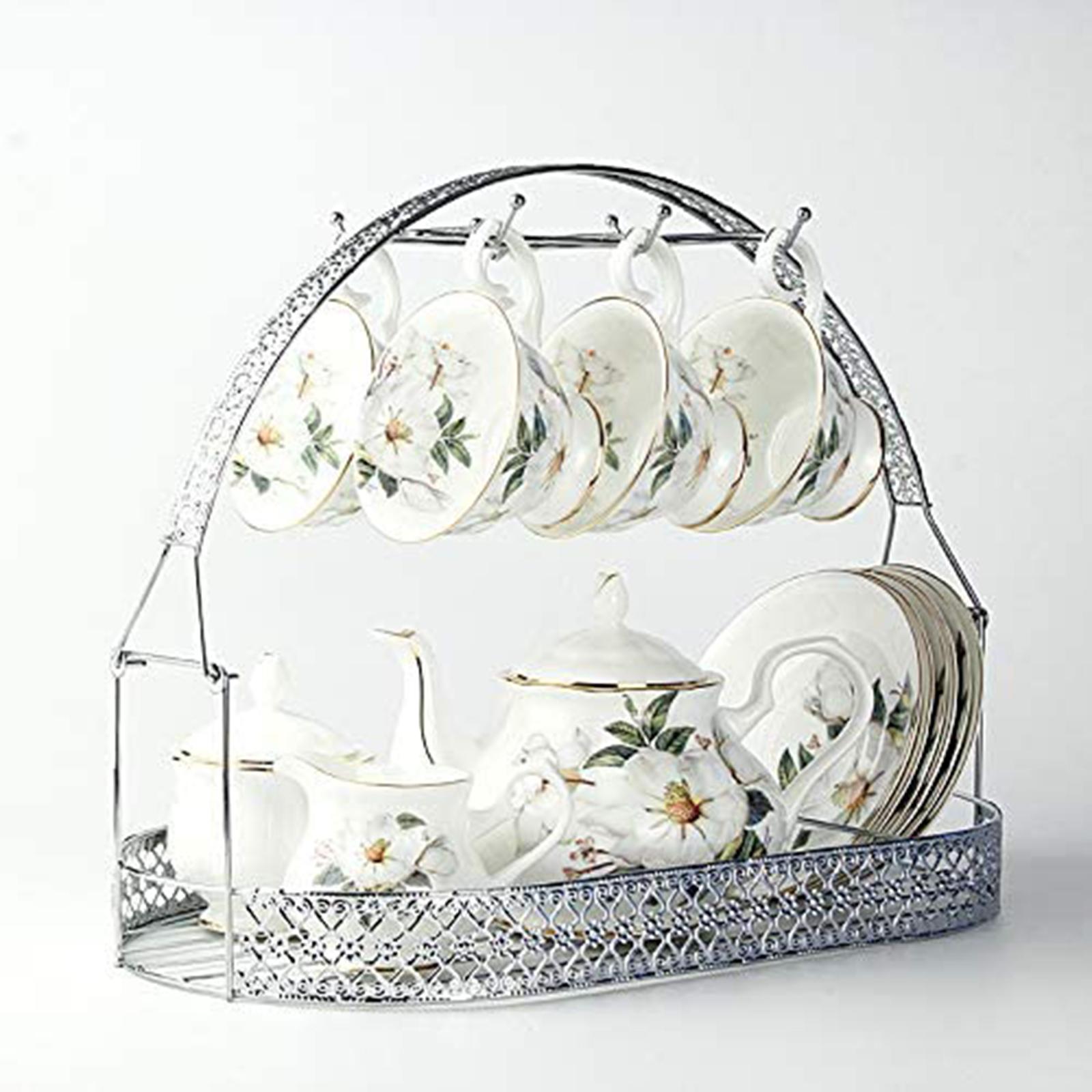 Iron Mug Holder Coffee Rack Coffee Cup Holder Dishes Organizer