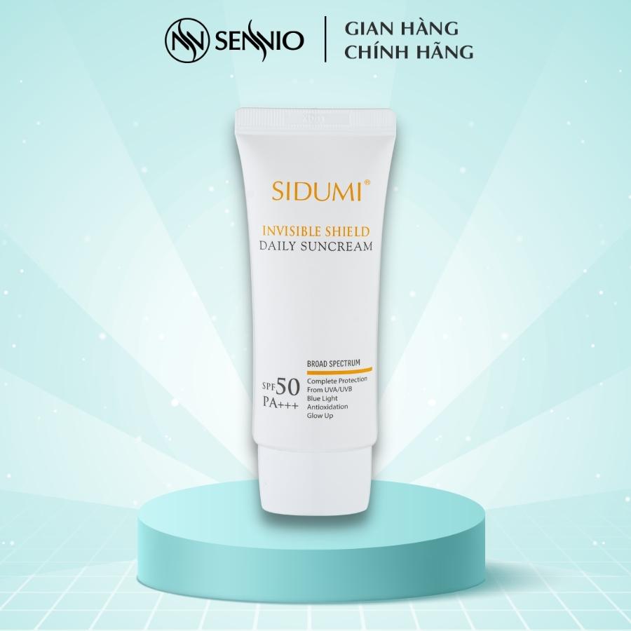 Kem chống nắng kiềm dầu Sidumi Invisible Shield Daily Sun Cream nâng tone dưỡng trắng da SPF 50 PA+++ 40ml SDM601