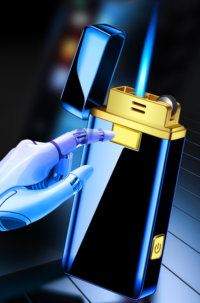 Vỏ Hột Quẹt Bật Lửa Gas JD-509 Khò 1 Tia 2 Chế Độ Lửa Kiêm Đèn Pin Chiếu Sáng Tiện Lợi - Nhiều Màu