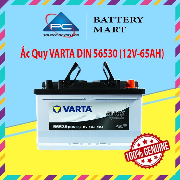 Bình Ắc Quy 12V-65AH, Ắc Quy VARTA DIN 56530