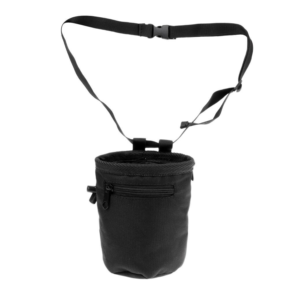 2-3pack Cylindrical Rock Climbing Chalk Bag + Waist Belt & Drawstring & Zip