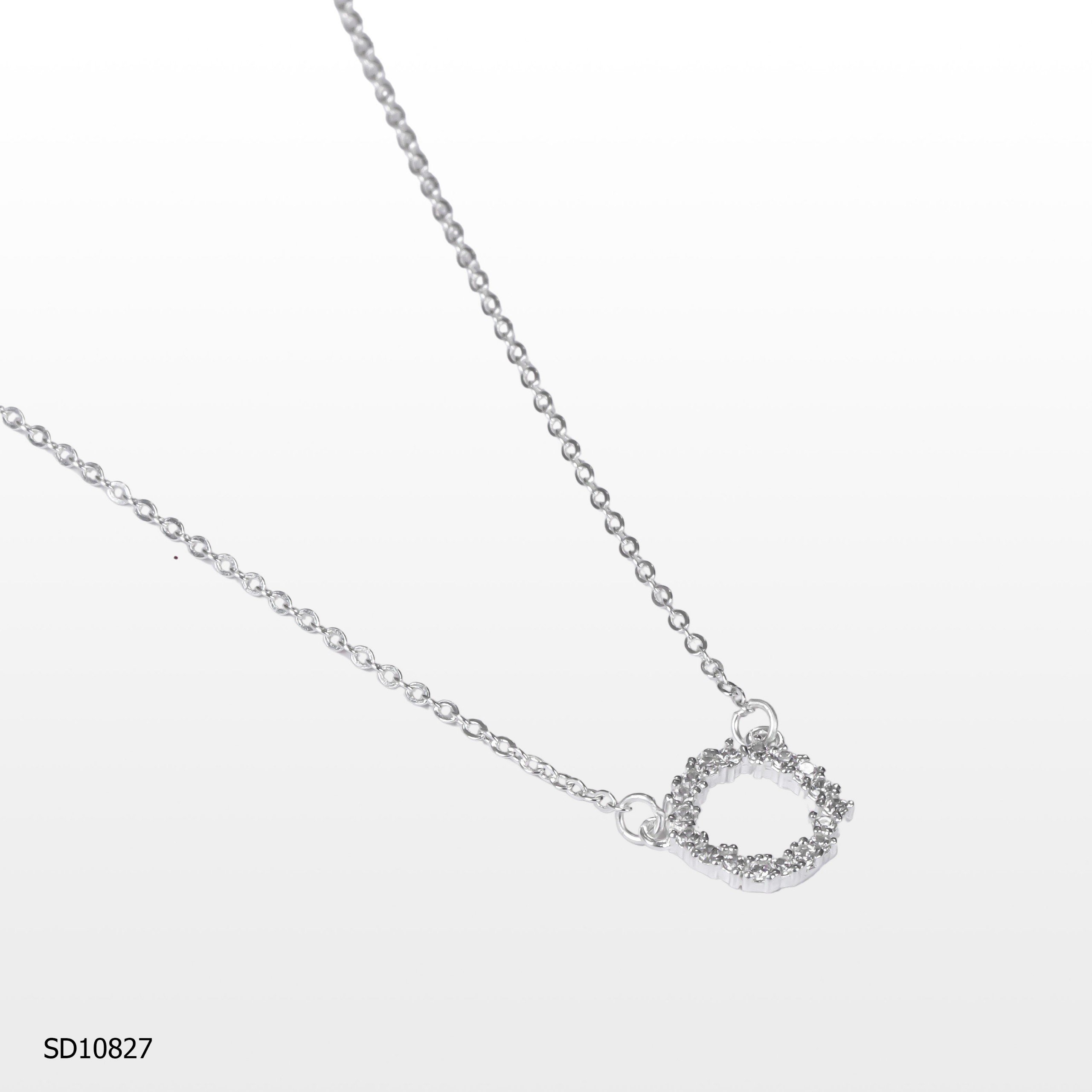 Dây Chuyền Bạc Mặt Tròn Bạc 925 ADJ Jewelry Cao Cấp - SD10827
