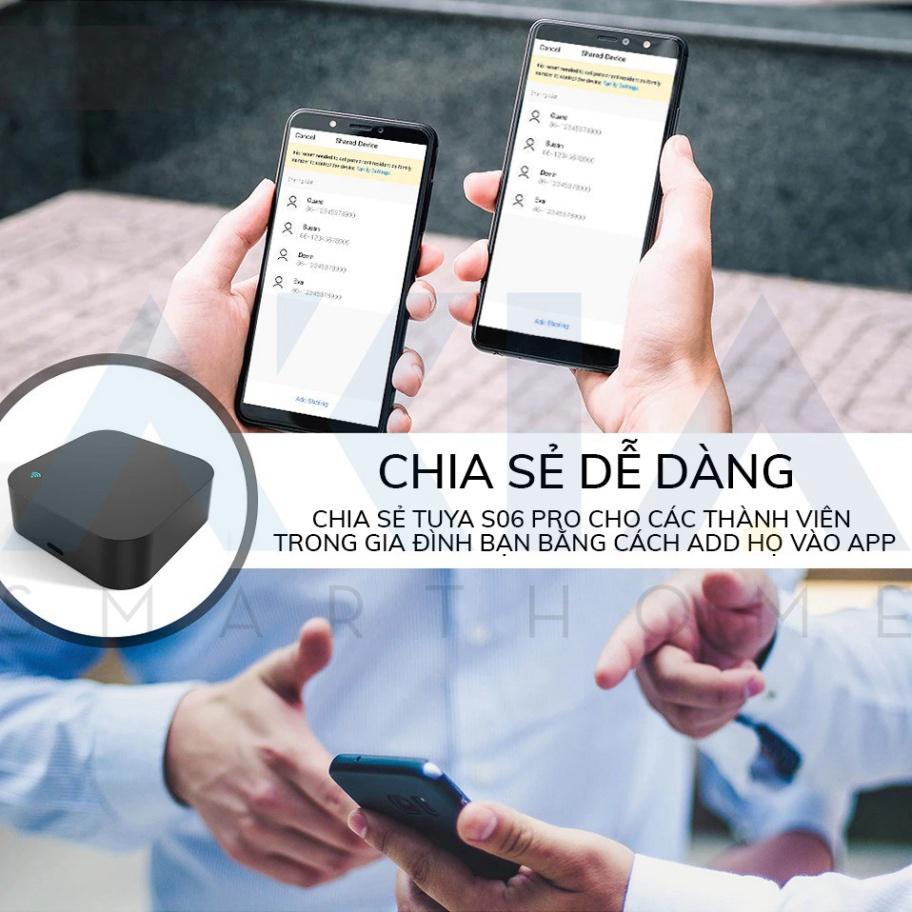 Điều khiển hồng ngoại Tuya S06 AKIA AIC105 - Bật tắt Máy Lạnh, TV từ xa bằng App, Hẹn giờ, Tương thích Google và Maika