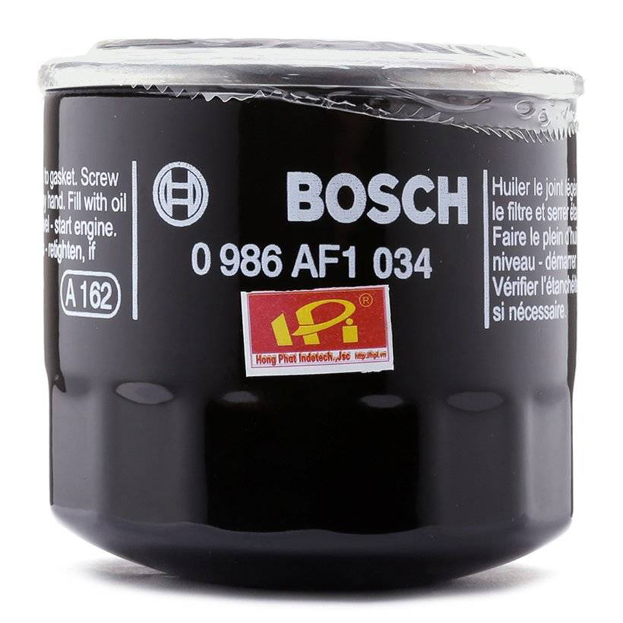 Lọc nhớt Bosch O1034 dành cho xe Cerato/Forte 1.6 2.0 / 08-15; Elantra / Avante, i30, Sonata, Accent, Verna,...; KIA Forte / Cerato, Rio, Soul, CRV (19-); MITSUBISHI Triton