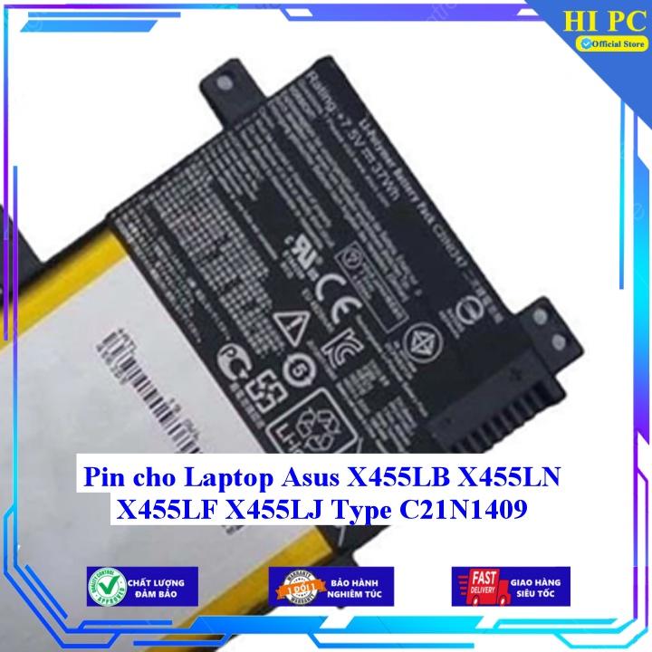 Pin cho Laptop Asus X455LB X455LN X455LF X455LJ Type C21N1409 - Hàng Nhập Khẩu