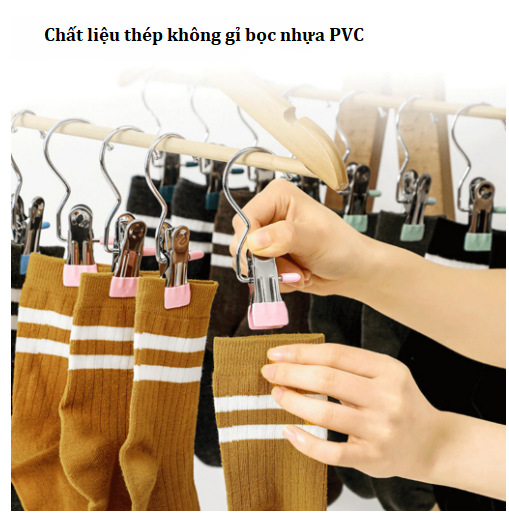 Móc Kẹp Đơn Nhỏ Gọn Tiện Lợi Treo Quần Áo, Mũ, Nón ,Tất, Vớ Chất Liệu Thép Không Gỉ Tiện Dụng GD764-MocKep