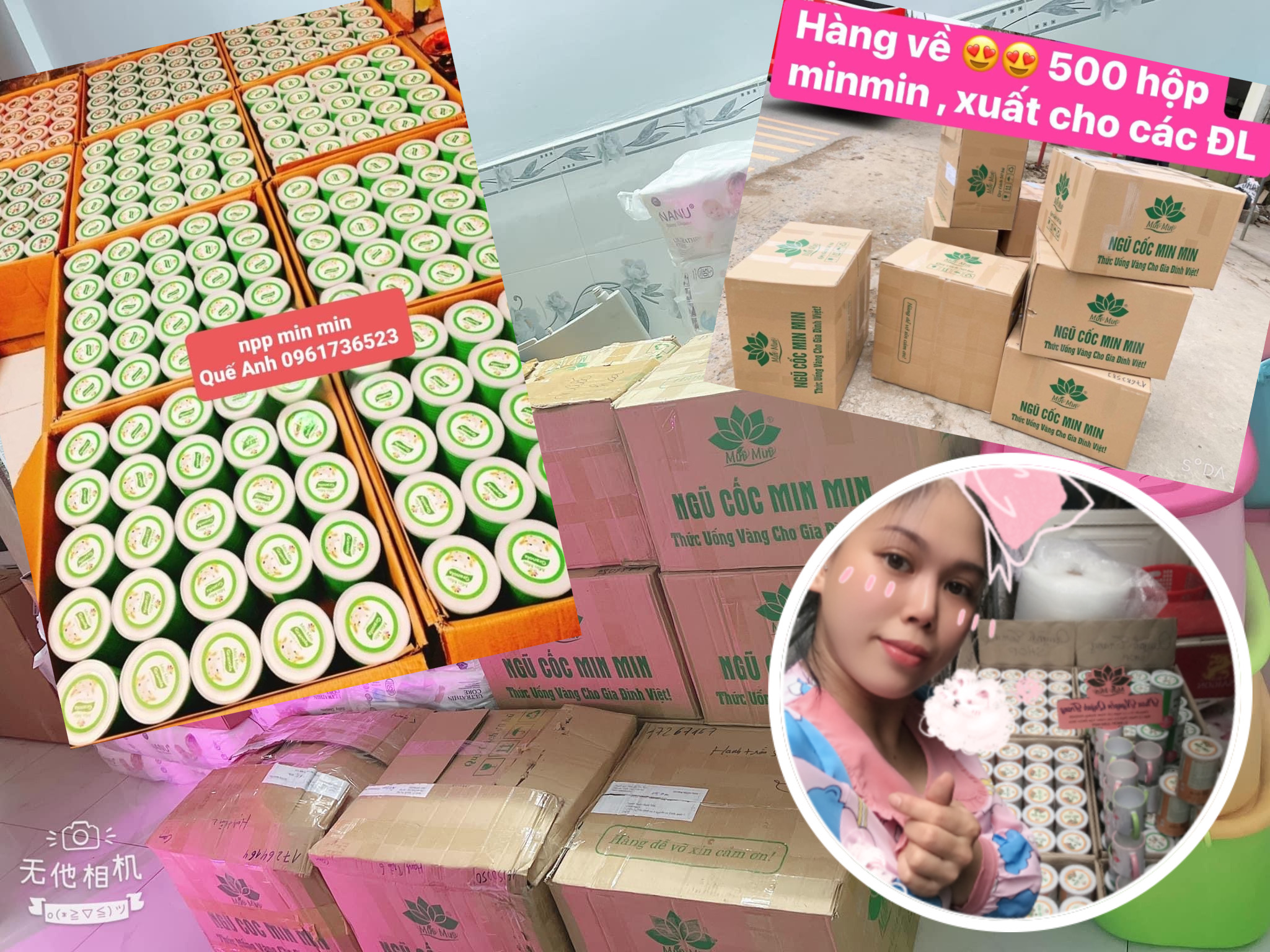 COMBO 10 hộp, Ngũ Cốc Lợi Sữa Min Min , Dinh Dưỡng Cho Mẹ Bầu,thai nhi hấp thụ tăng cân tốt .