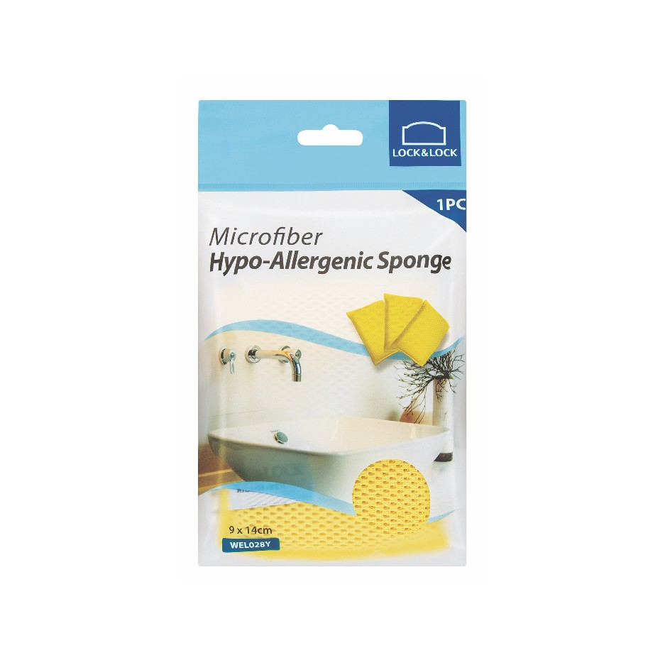 Miếng Lau Chùi Rửa Bát LocknLock Welcron WEL028Y, Hàng Chính Hãng - JoyMall