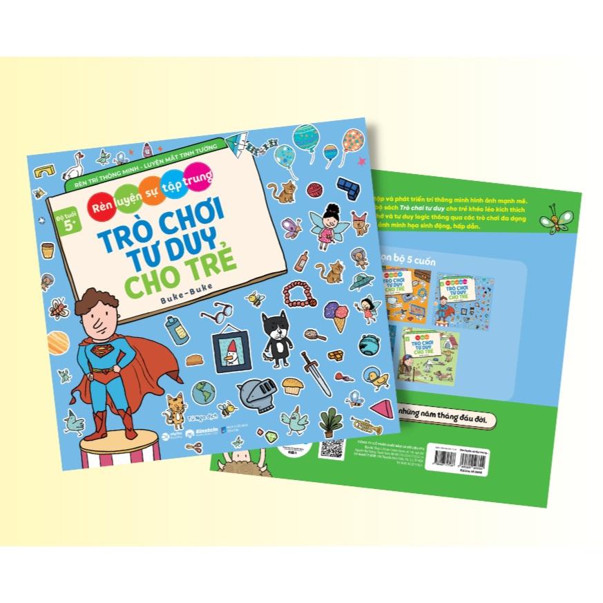 Bộ Sách Trò Chơi Tư Duy Cho Trẻ - Buke Buke - Bản Quyền