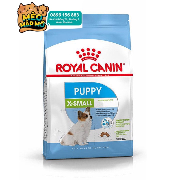 ROYAL CANIN X-SMALL PUPPY gói 1.5kg thức ăn hạt hoàn chỉnh dành cho chó con