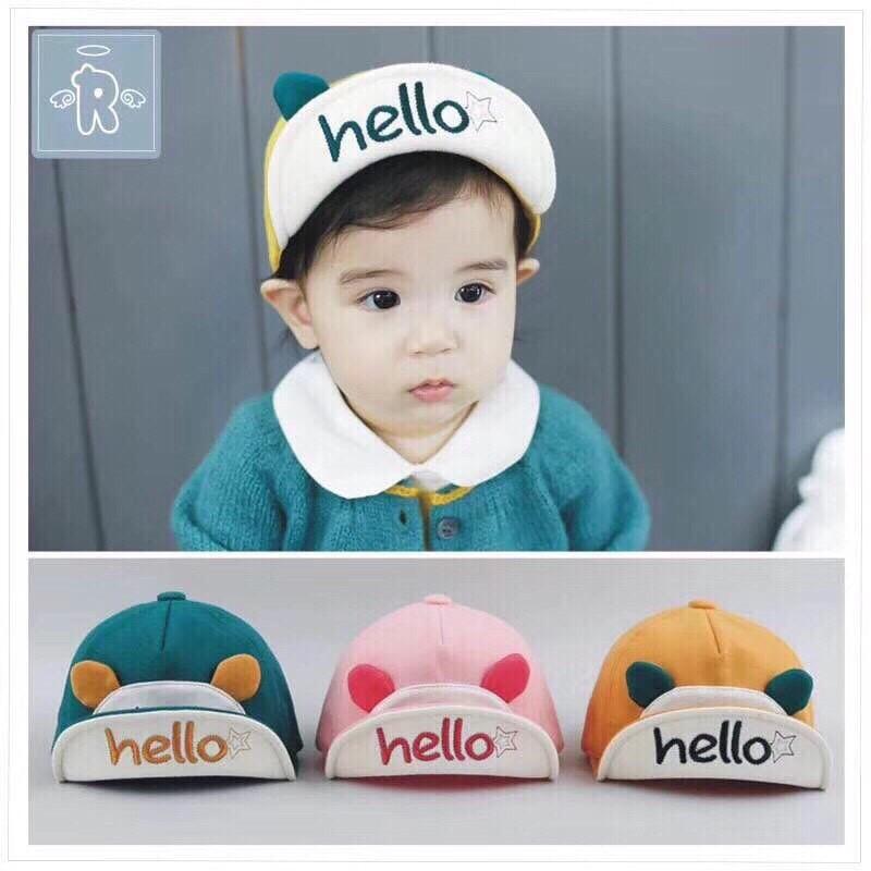 Mũ lưỡi trai hello bé trai- bé gái