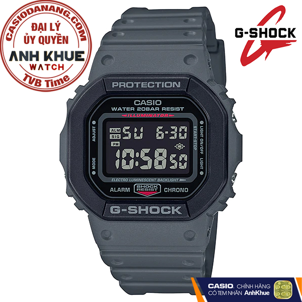 Đồng hồ nam dây nhựa Casio G-Shock chính hãng Anh Khuê DW-5610SU-8DR (43mm)