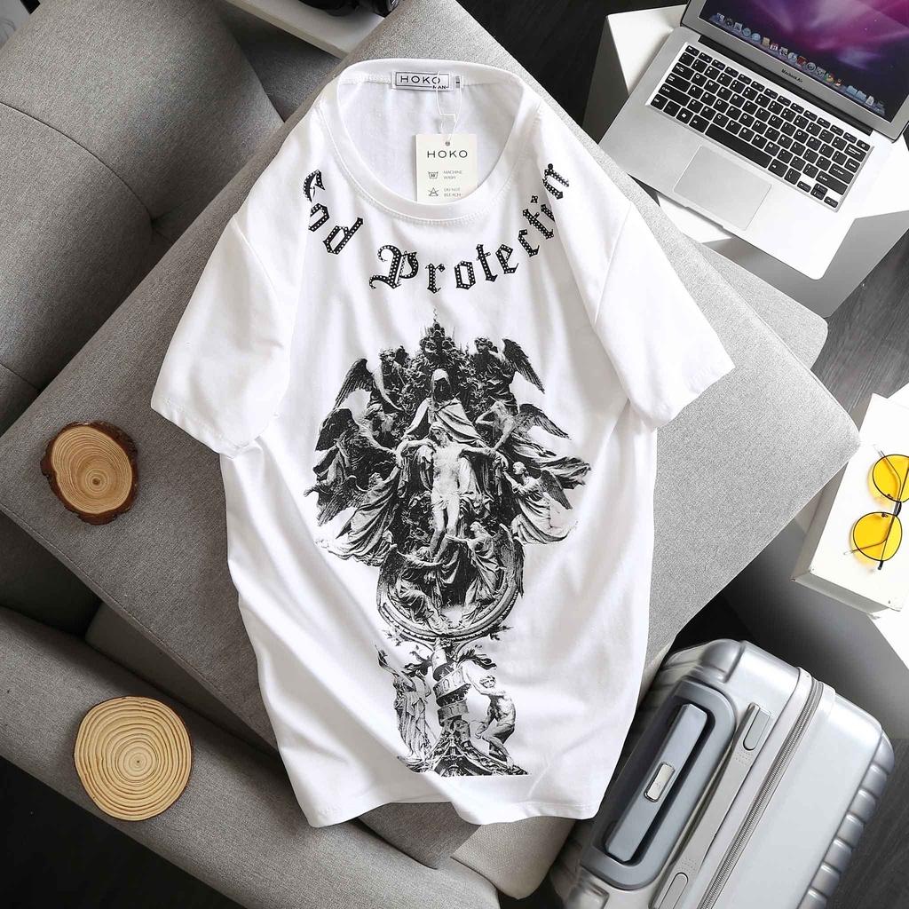 Áo Thun Nam Ngắn Tay Áo Thun Nam Cổ Tròn, Nhiều Màu, Áo Thun Nam Thời Trang, In Hình Chúa GOD, Đủ Size, Chuẩn Hàng VNXK