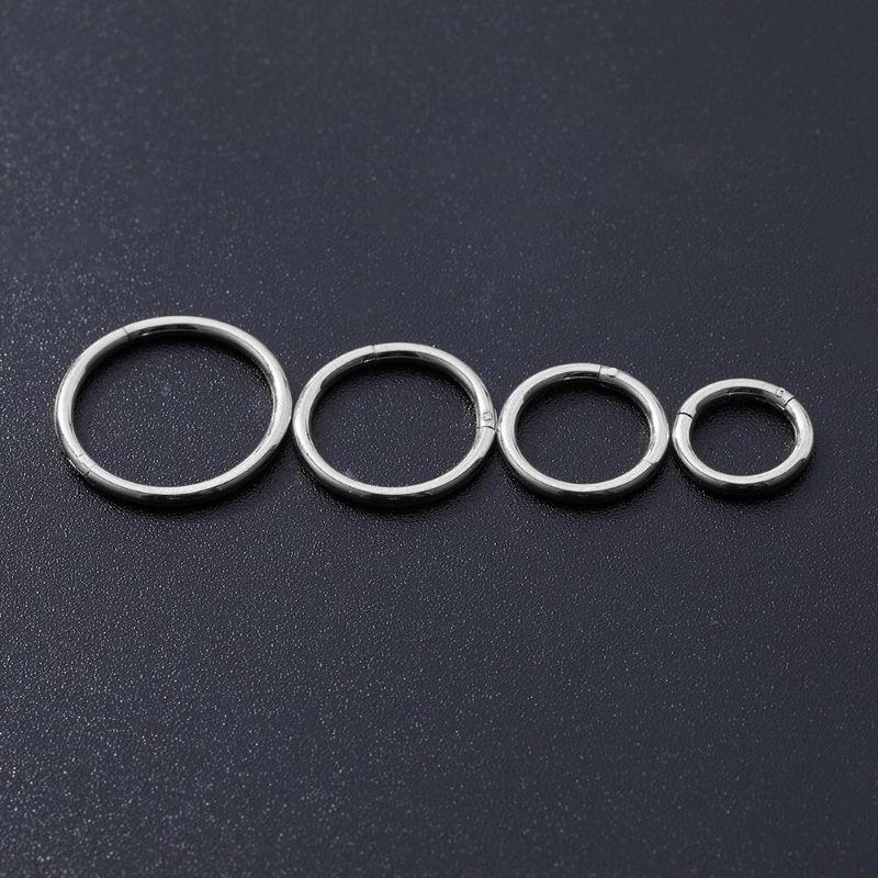 Khuyên Mũi Tròn - Khuyên Mũi Chốt Bật Khấc Cao Cấp (mỏng 1mm) - Đeo septum, cánh mũi, tai, môi... - 69STORE