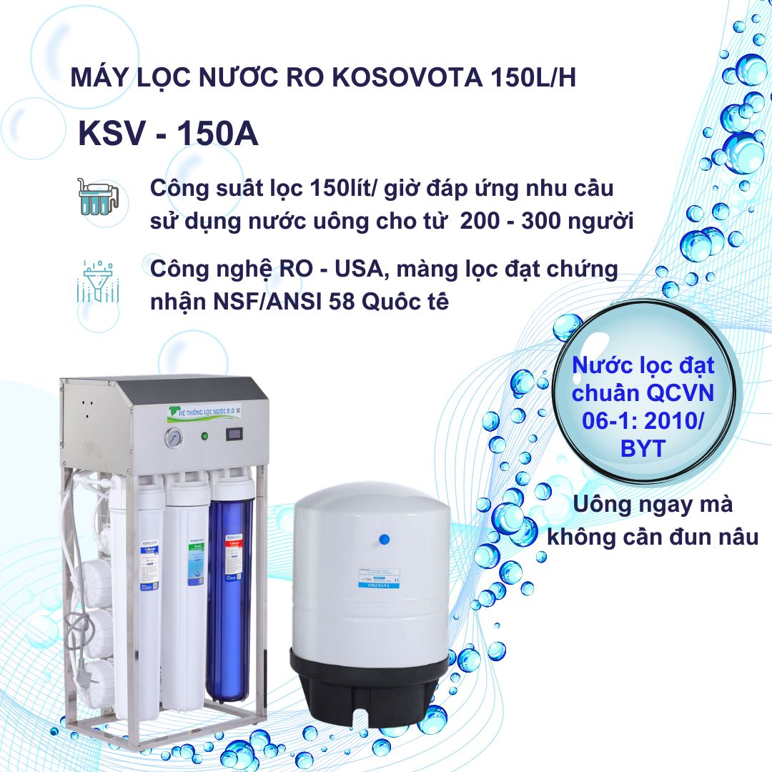 Máy lọc nước RO 150L/H Kosovota Pro bán công nghiệp