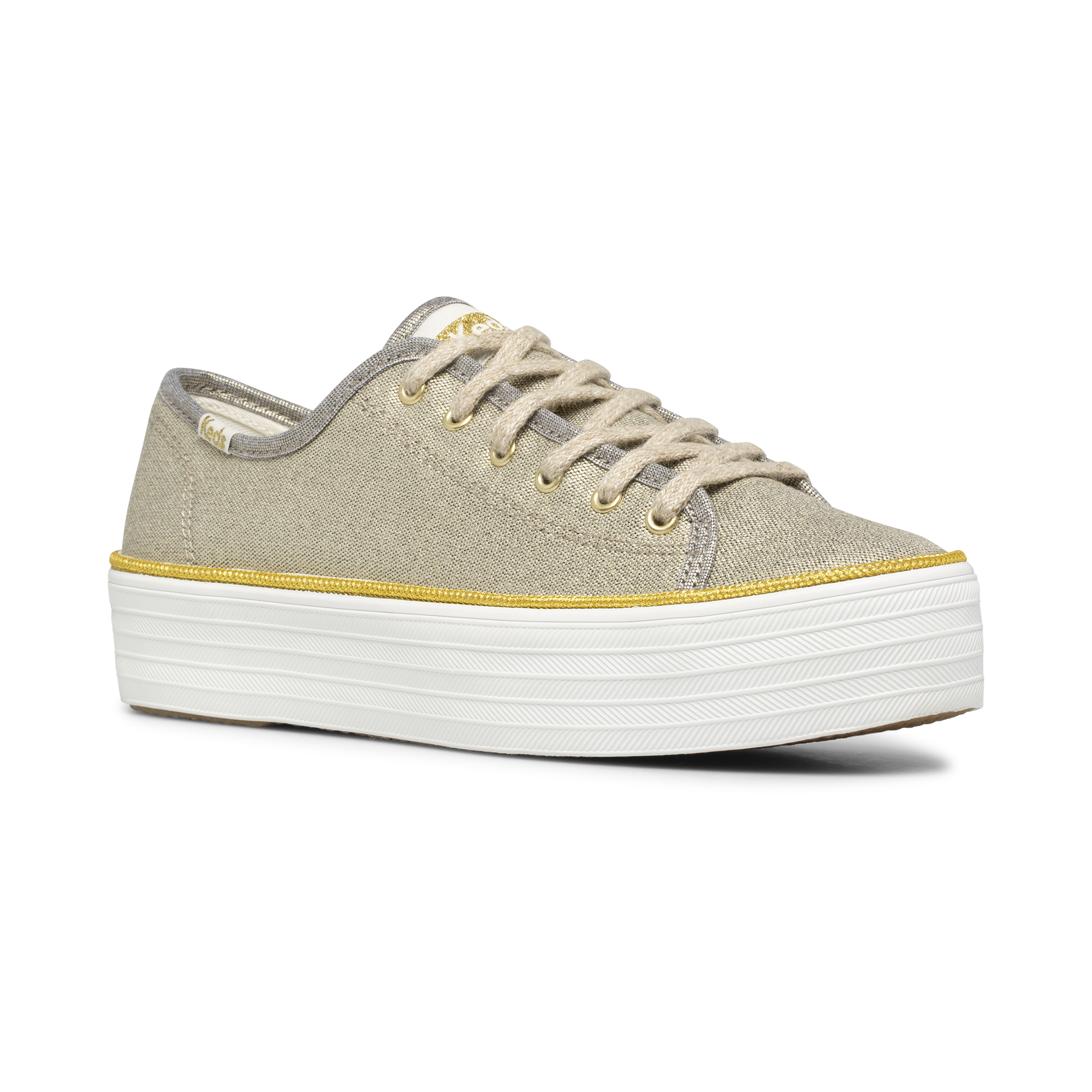 Giày Keds Nữ- Triple Kick Metallic Gold Canvas- KD065993