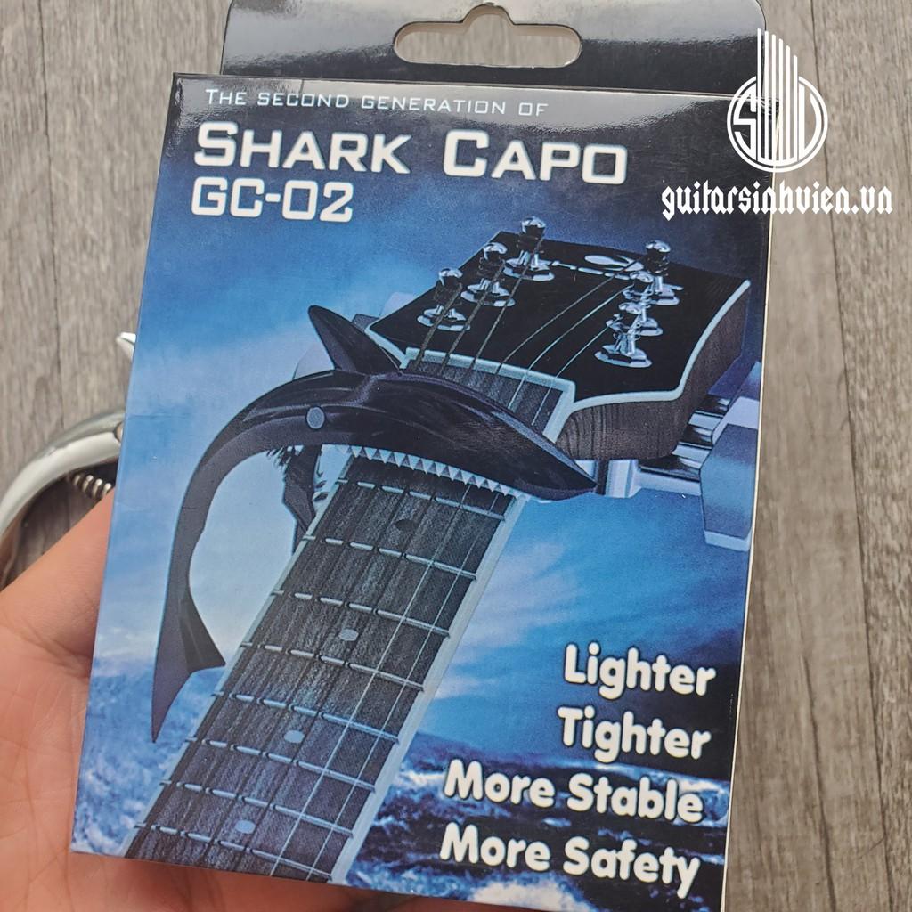 Capo guitar cá mập hot trend - kim loại đúc nguyên khối - Đặt hàng tặng pick - Giao màu ngẫu nhiên