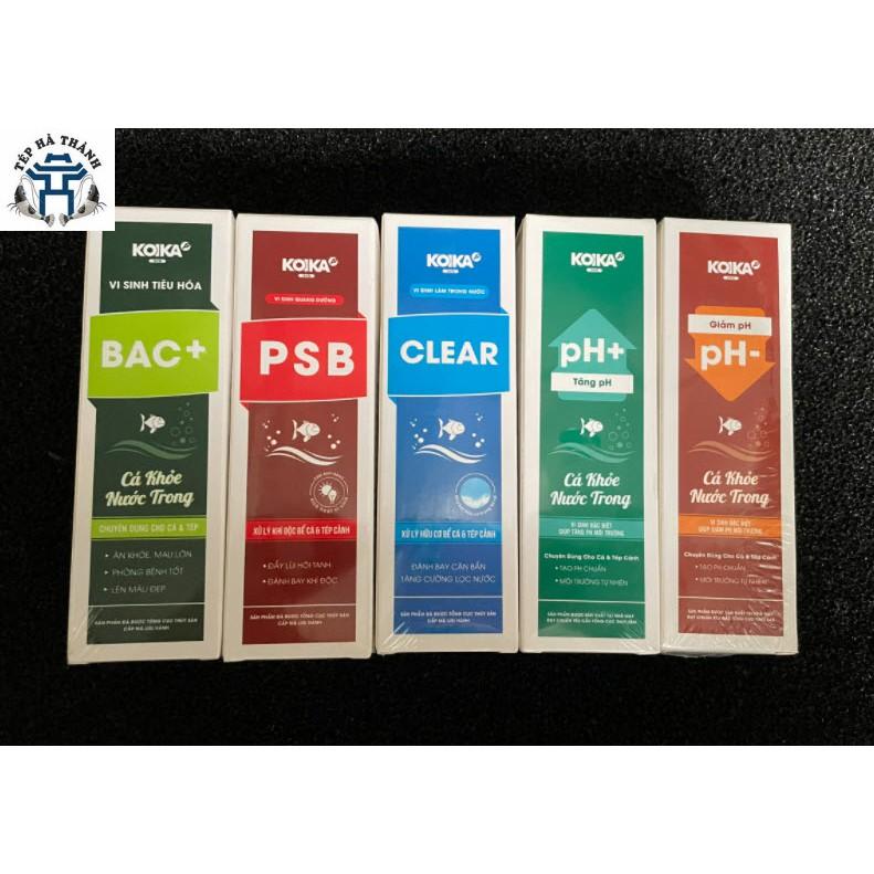 Vi Sinh KOIKA || BAC+ - Clear - PSB - Tăng Ph - Giảm PH Cho Bể Cá Cảnh, Bể Thủy Sinh