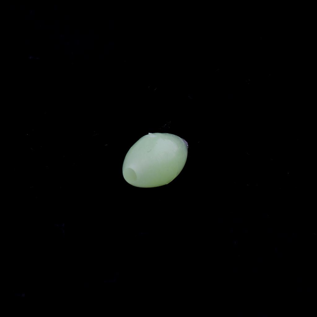 100Pcs Fishing Beads Round Luminous Rig Beads Sea Fishing Floating Tackle