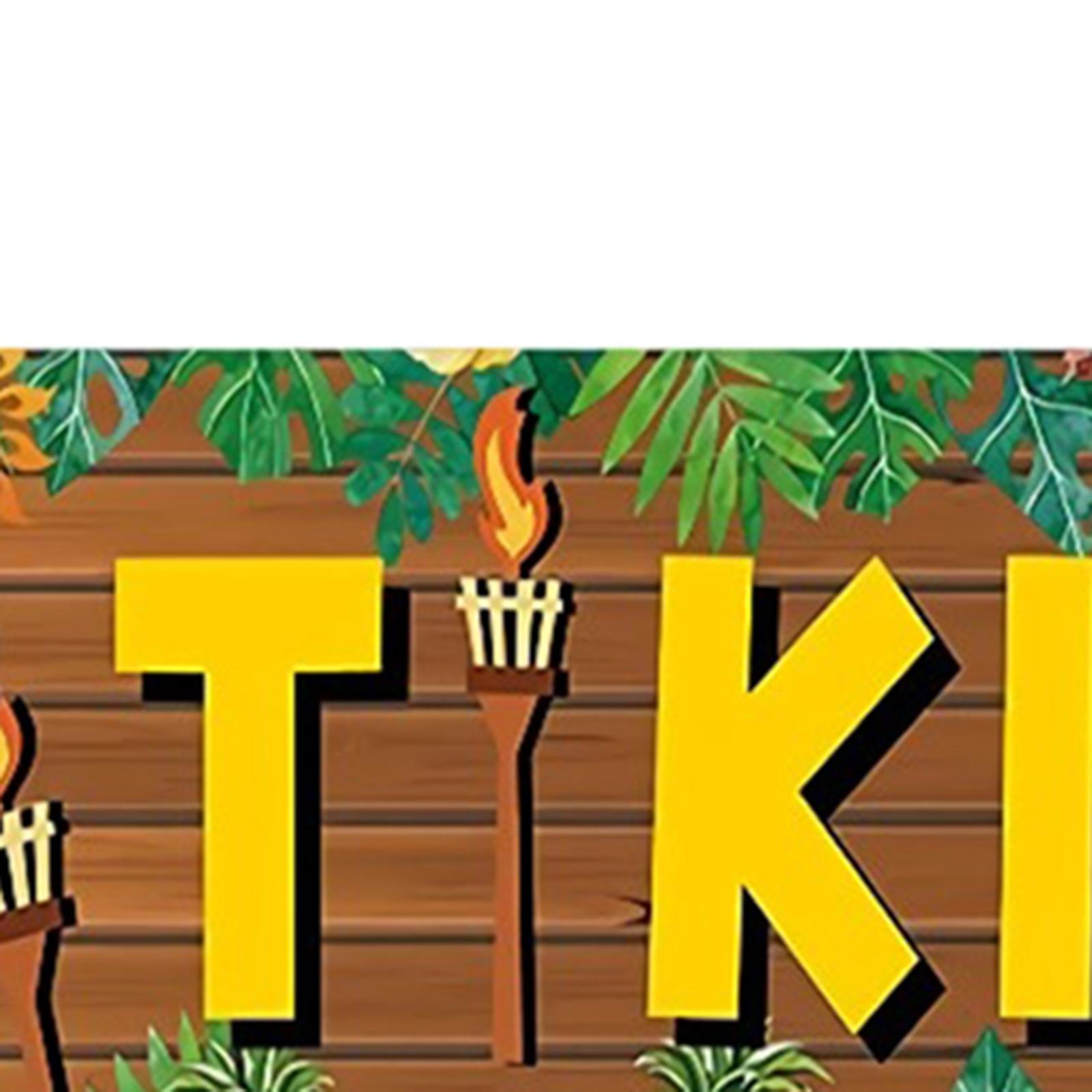 Tiki Banner Carnival Party Decor Ornaments Office Kitchen Poster