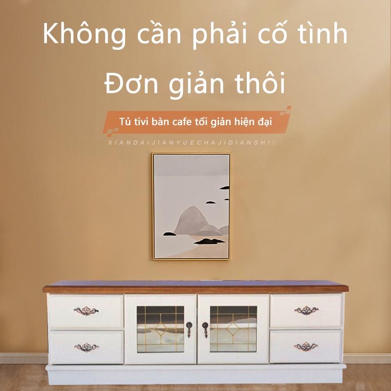 Kệ TV tủ tivi tủ TV gỗ cỡ nhỏ vừa hiện đại đơn giản trẻ trung Bắc Âu nội thất phòng khách tủ kệ giá đựng đồ