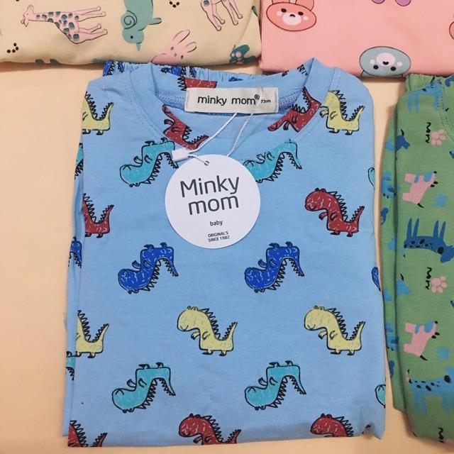 Bộ dài tay cho bé Minky Mom chất cotton loại 1