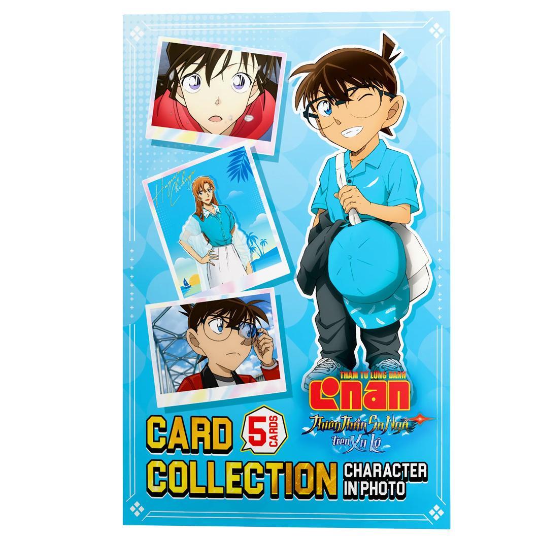Bộ Thẻ Sưu Tập - Card Collection Thám Tử Lừng Danh Conan - Thiên Thần Sa Ngã Trên Xa Lộ - Character In Photo (5 Cards Ngẫu Nhiên/Túi)