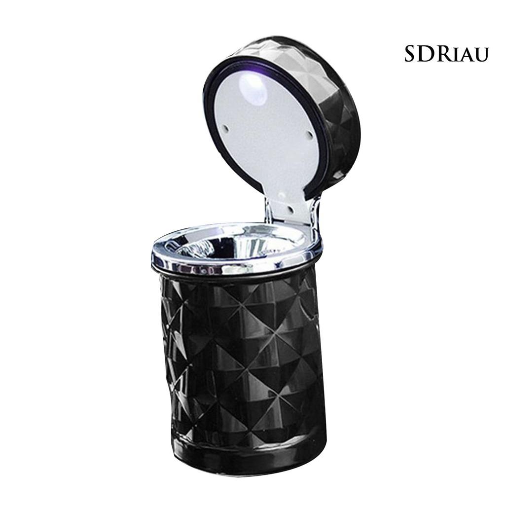 Giá Đỡ Gạt Tàn Thuốc Hình Trụ Có Đèn Led Báo Hiệu Tiện Dụng Cho Xe Hơi