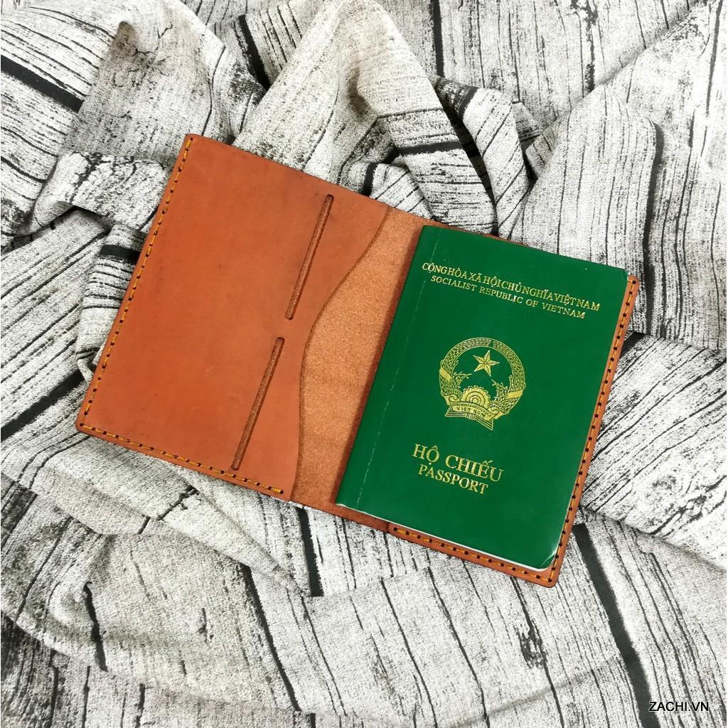 Ví đựng passport da bò, bao da đựng hộ chiếu da thật 100% - Dyshop PP921