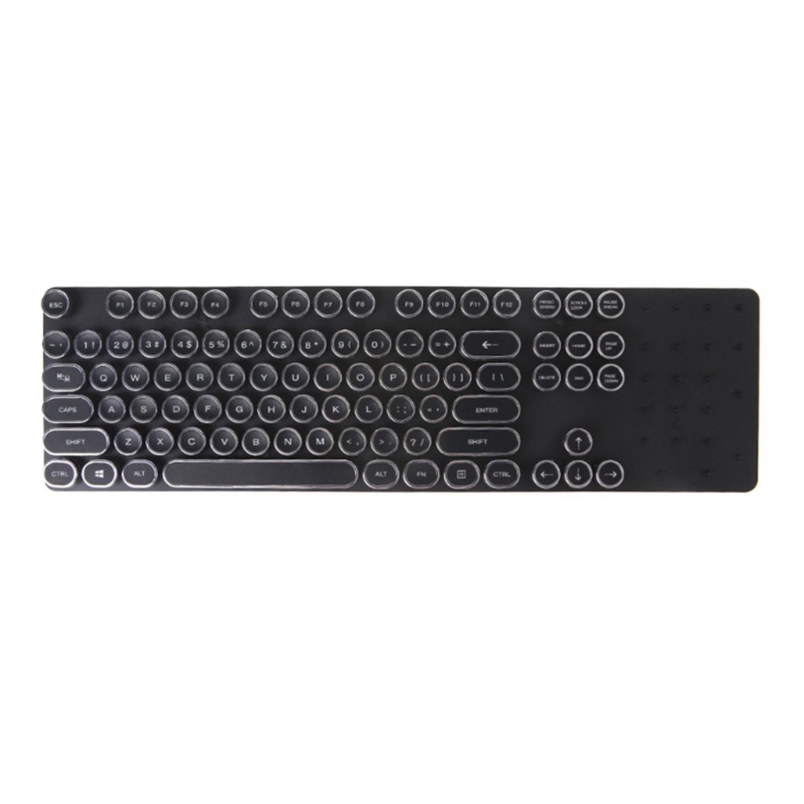 108Key Round Double PBT Gaming Keyboard Retro for Mechanical Gaming